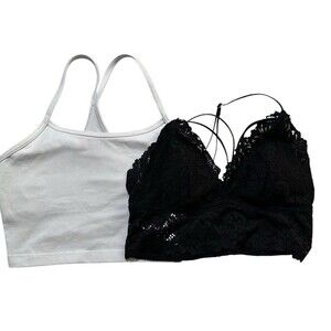 Lot Of 2 Bras Pink Victoria’s Secret Medium And Offline By Aerie Xs